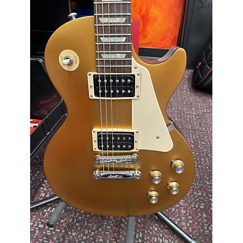 Gibson Les Paul Classic Solid Body Electric Guitar Gold Top