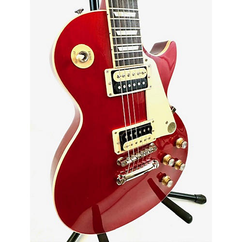 Gibson Les Paul Classic Solid Body Electric Guitar trans cherry