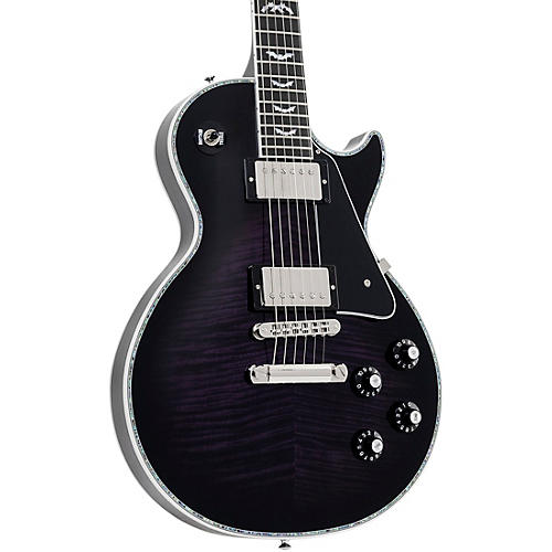 Gibson Custom Les Paul Custom Bats in Flight Electric Guitar - Dark Purple Burst