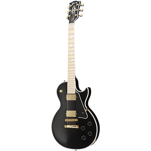 Les Paul Custom Electric Guitar with Maple Fingerboard (Ebony)