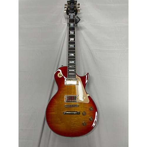 Gibson Les Paul Custom Figured Solid Body Electric Guitar Cherry Sunburst