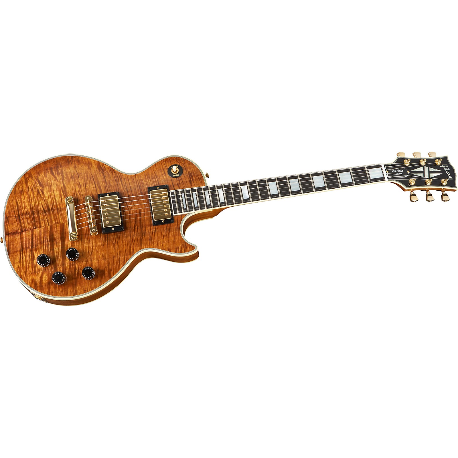 Gibson Custom Les Paul Custom KoaTop Electric Guitar Musician's Friend