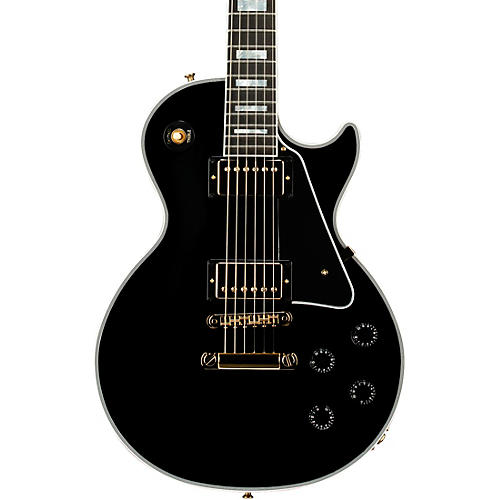 Gibson Custom Les Paul Custom Long Scale Electric Guitar - Ebony