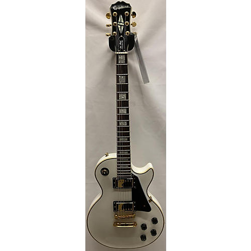 Epiphone Les Paul Custom Pro Solid Body Electric Guitar Alpine White