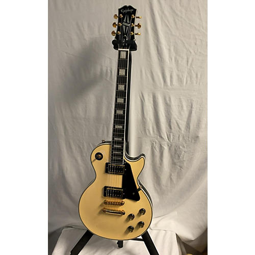 Epiphone Les Paul Custom Solid Body Electric Guitar off white