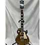 Used Gibson Les Paul Custom Solid Body Electric Guitar Gold Top