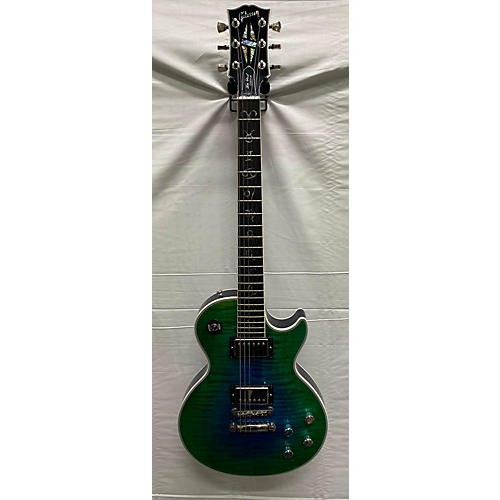 Gibson Les Paul Custom Zodiac Solid Body Electric Guitar Aqua