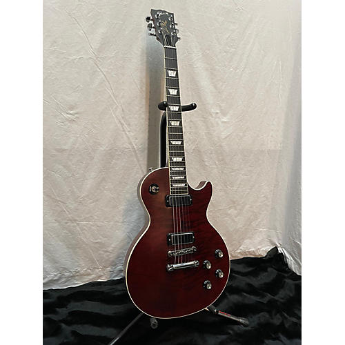 Gibson Les Paul Deluxe Player Plus Solid Body Electric Guitar Trans Red