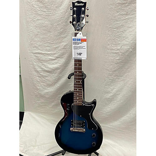 Maestro Les Paul Jr Solid Body Electric Guitar Blue Burst