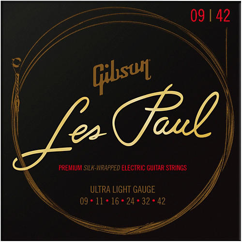 Gibson Les Paul Premium Electric Guitar Strings .009-.042 Light