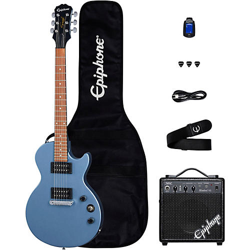 Epiphone Les Paul Special-I Electric Guitar Player Pack Worn Pelham Blue