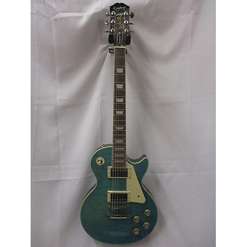 Epiphone Les Paul Standard Solid Body Electric Guitar trans aqua