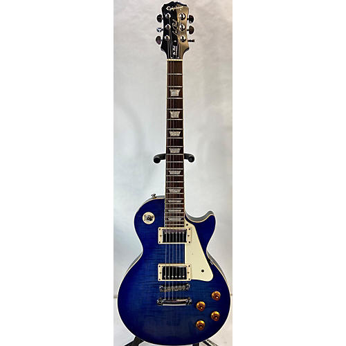 Epiphone Les Paul Standard Solid Body Electric Guitar Sapphire Blue Trans