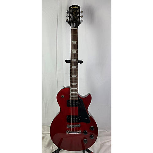 Epiphone Les Paul Studio Solid Body Electric Guitar Crimson Red Trans