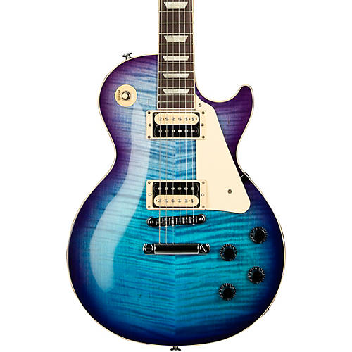 Gibson Les Paul Traditional Pro V AAA Flame Top Electric Guitar Blueberry Burst