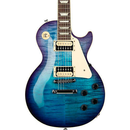 Gibson Les Paul Traditional Pro V AAA Flame Top Electric Guitar Blueberry Burst