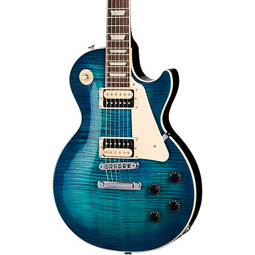 Gibson Les Paul Traditional Pro V AAA Flame Top Electric Guitar Ocean Water Perimeter