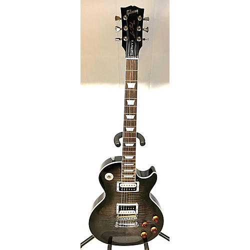 Gibson Les Paul Traditional Pro V Flame Top Solid Body Electric Guitar Silverburst
