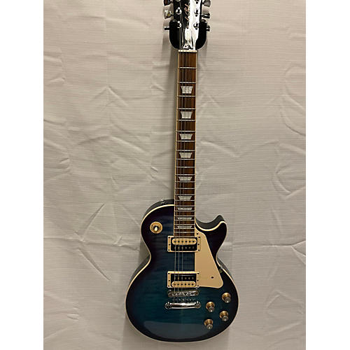 Gibson Les Paul Traditional Pro V Flame Top Solid Body Electric Guitar BLUEBERRY BURST
