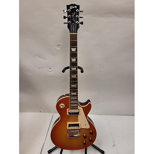 Gibson Les Paul Traditional Pro V Flame Top Solid Body Electric Guitar Iced Tea
