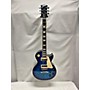 Used Gibson Les Paul Traditional Pro V Flame Top Solid Body Electric Guitar Blue Burst