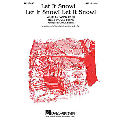 Hal Leonard Let It Snow! Let It Snow! Let It Snow! 3-Part Mixed Arranged by Joyce Eilers