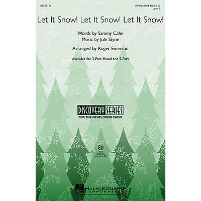 Hal Leonard Let It Snow! Let It Snow! Let It Snow! (Discovery Level 2) 2-Part Arranged by Roger Emerson