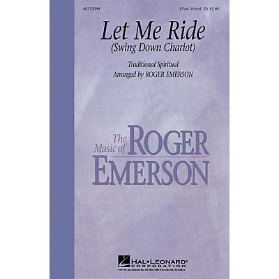 Hal Leonard Let Me Ride Swing Down Chariot With Optional Rhythm Section 3-Part Mixed