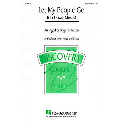 Hal Leonard Let My People Go (Go Down, Moses) 3-Part Mixed arranged by Roger Emerson