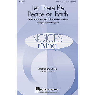Hal Leonard Let There Be Peace On Earth SATB DV A Cappella arranged by Robert Edgerton