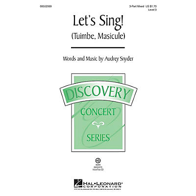 Hal Leonard Let's Sing (Tuimbe, Masicule) VoiceTrax CD Composed by Audrey Snyder