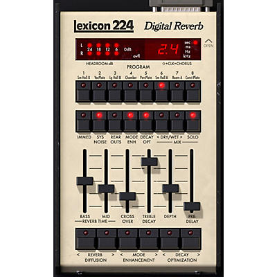 Universal Audio Lexicon 224 Digital Reverb - UADx and UAD-2 Plug-ins (Mac/Windows)