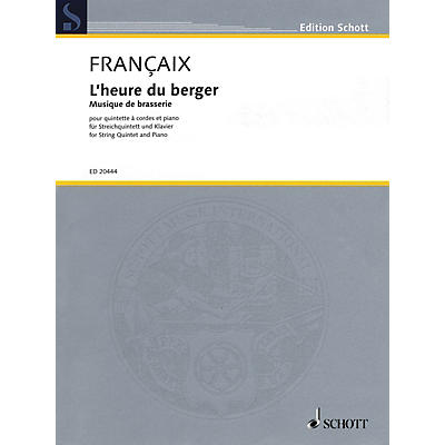 Schott L'heure du berger: Musique de brasserie String Series Softcover Composed by Jean Françaix