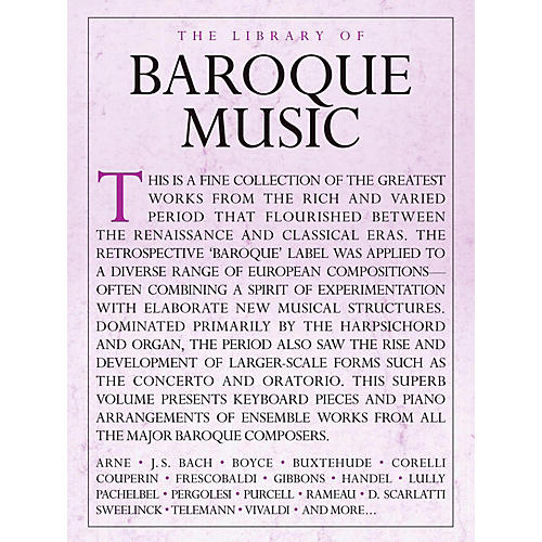 Library Of Baroque Music - Piano Solo