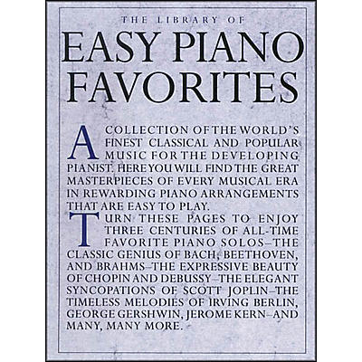 Music Sales Library Of Easy Piano Favorites