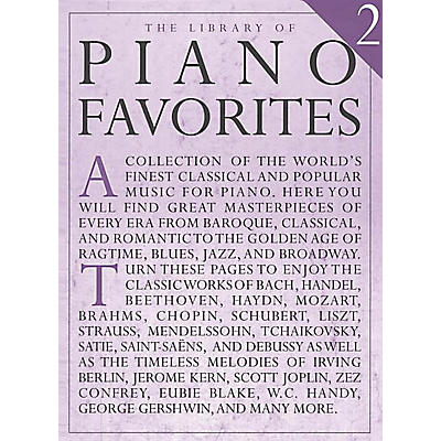 Music Sales Library of Piano Favorites - Volume 2 Music Sales America Series Softcover (Advanced)