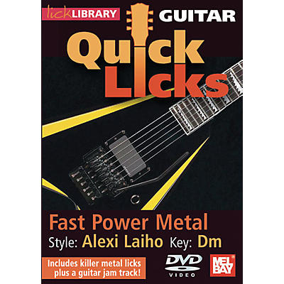 Mel Bay Lick Library Guitar Quick Licks - Alexi Laiho Style: Fast Power Metal DVD