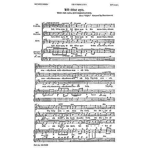 Novello Lift Thine Eyes SSA Composed by Felix Mendelssohn