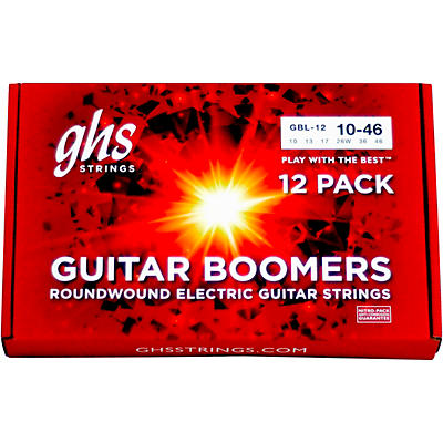 GHS Light Electric Guitar Boomers 12 Pack Box