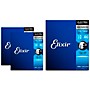 Elixir Light Polyweb Electric Guitar Strings 3 Pack