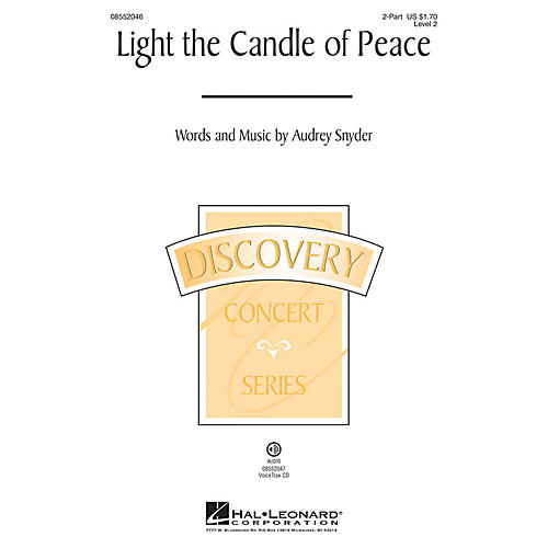 Hal Leonard Light the Candle of Peace (Discovery Level 2) VoiceTrax CD Composed by Audrey Snyder