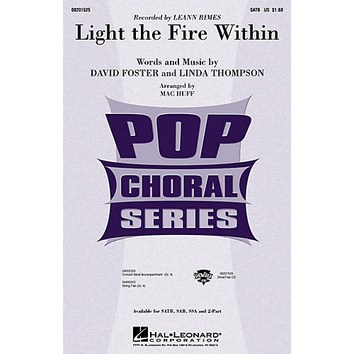 Hal Leonard Light the Fire Within SATB by Lee Ann Rimes arranged by Mac Huff