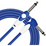 KIRLIN LightGear Straight to Right Angle Instrument Cable - 10 ft. with PVC Jacket Blue