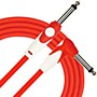 KIRLIN LightGear Straight to Right Angle Instrument Cable - 10 ft. with PVC Jacket Red