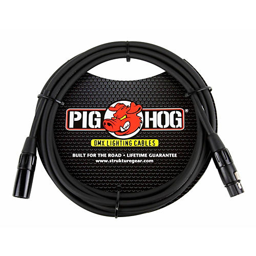 Pig Hog Lighting Cable DMX 3-pin 10 ft.