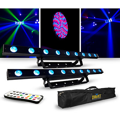 Chauvet Lighting Package With Two COLORband LED Effect Lights, IRC-6 and D-Fi Controllers