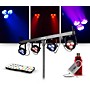 CHAUVET DJ Lighting Package with 4BAR LT USB RGB LED Effect Light, D-Fi USB Wireless Transmitter and IRC-6 Remote