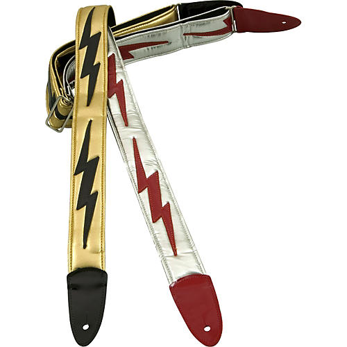 Jodi Head Lightning Bolt Guitar Strap Red/Silver