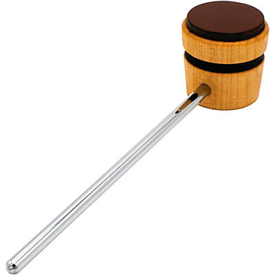 LOW BOY Lightweight Leather Daddy Beater in Natural with Black Stripe