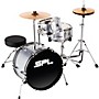 Sound Percussion Labs Lil' Kicker 3-Piece Junior Drum Set Metallic Silver